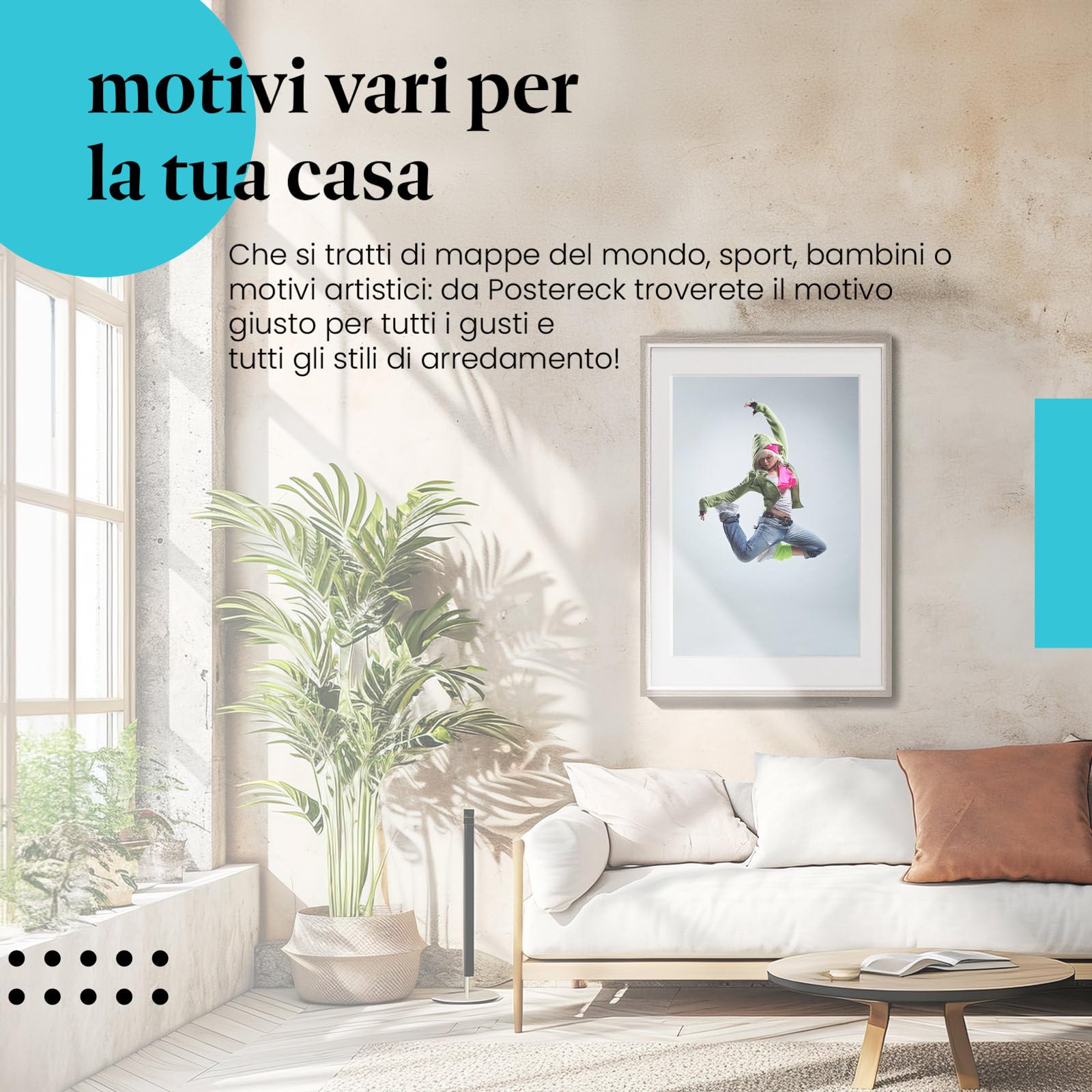 Postereck - 0192 - Hip hop, ballerina, musica, danza, street dance, donna - Decorazione da Parete, Stampa Artistica, Idea Regalo, Stampa Fotografica - Tela - 100,0 cm x 75,0 cm