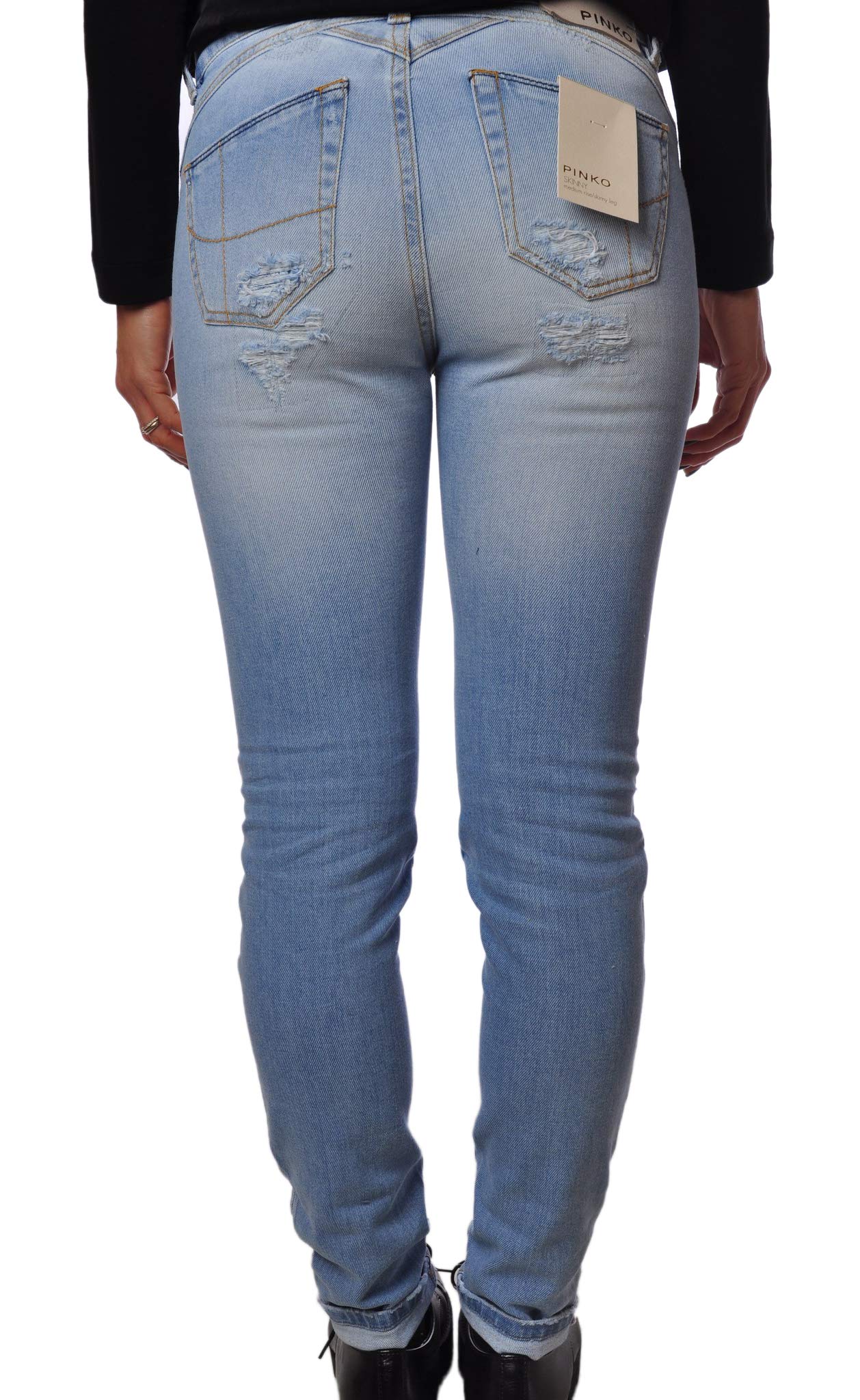 Pinko Jeans strappato Lavato Effetto Vintage Candy tg 28