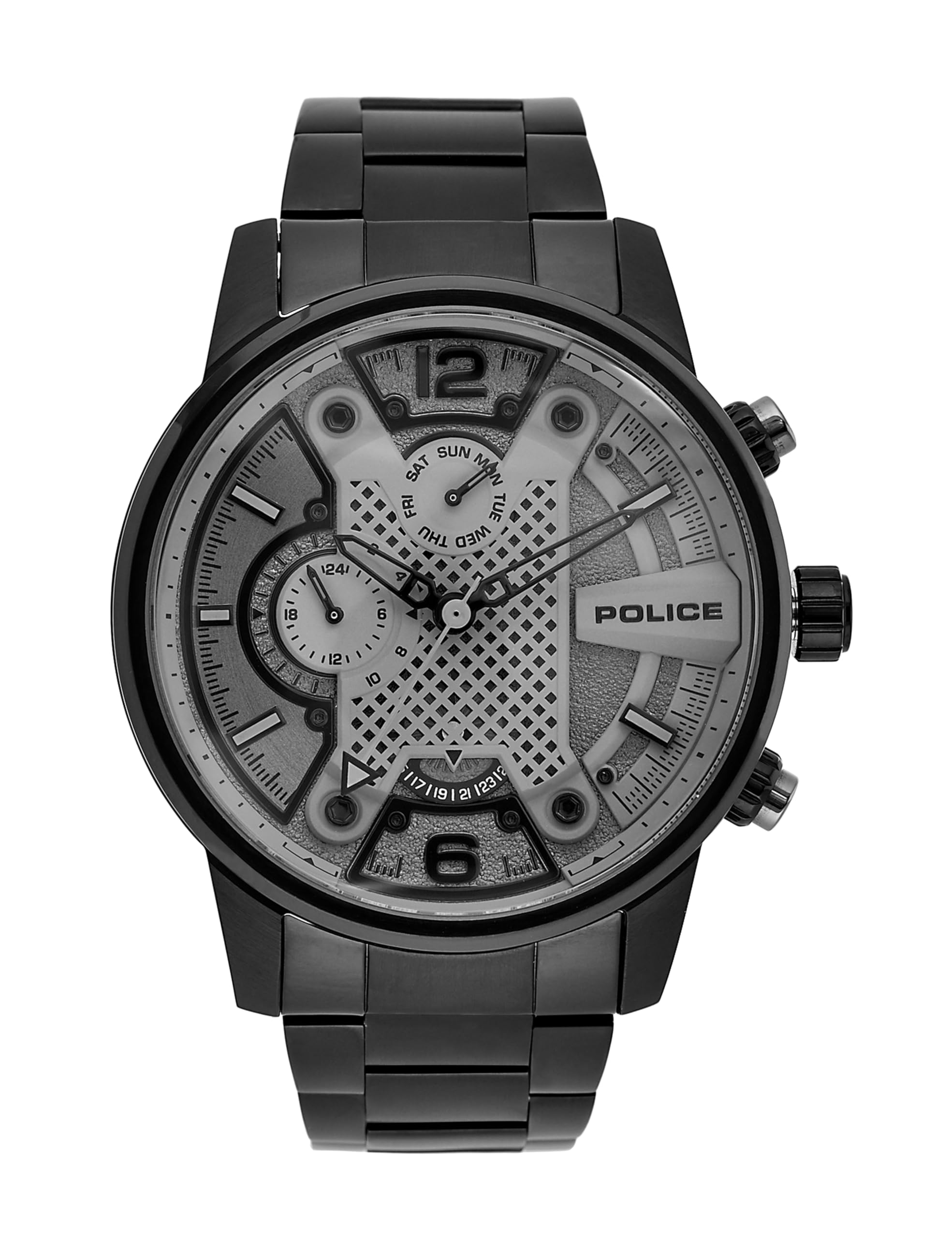 police Quartz Multifunction Black DIAL Stainless Steel Strap Watch for Men-PLPEWJK2203304W-picture-10