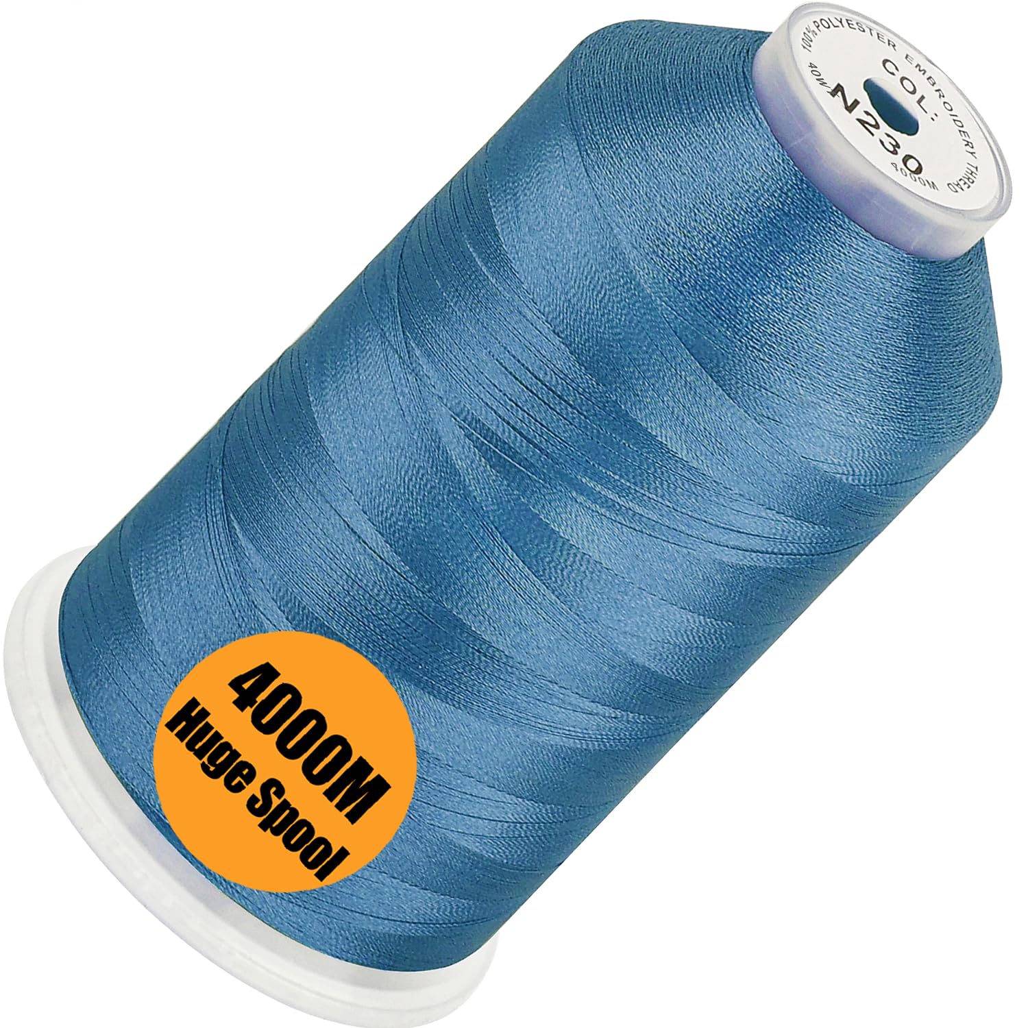 New brothread Huge Spool Embroidery Thread - Bright Blue Fits Janome Color