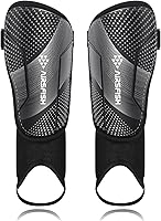 Vista 1 de Espinilleras de fútbol mejoradas para niños, jóvenes y adultos, mangas protectoras de espinilleras AirsFish con certificación CE