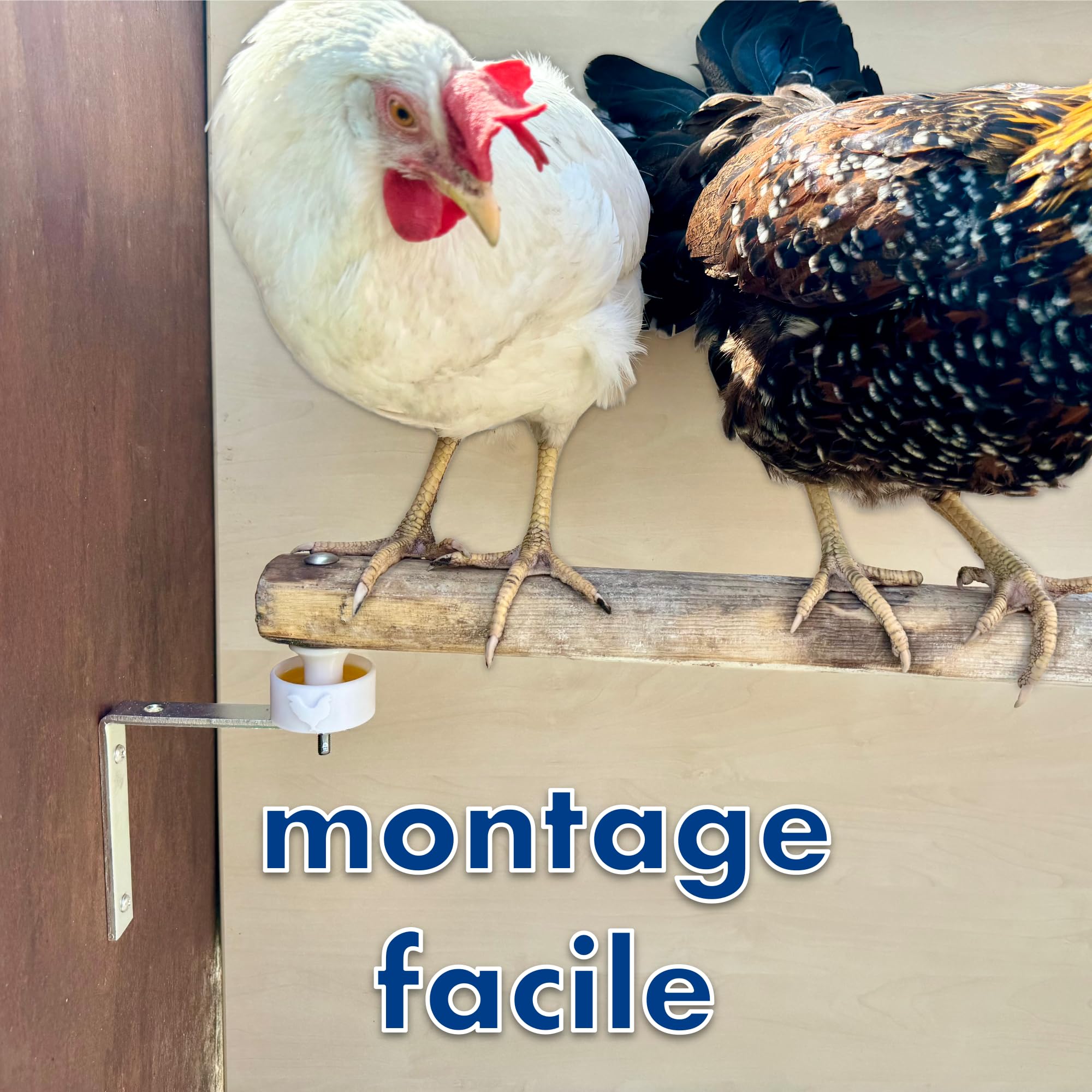 Kit Complet barrière Anti-acariens pour perchoir à Poules Contre Le pou Rouge, Protection Anti-acariens, piège à acariens, poulailler