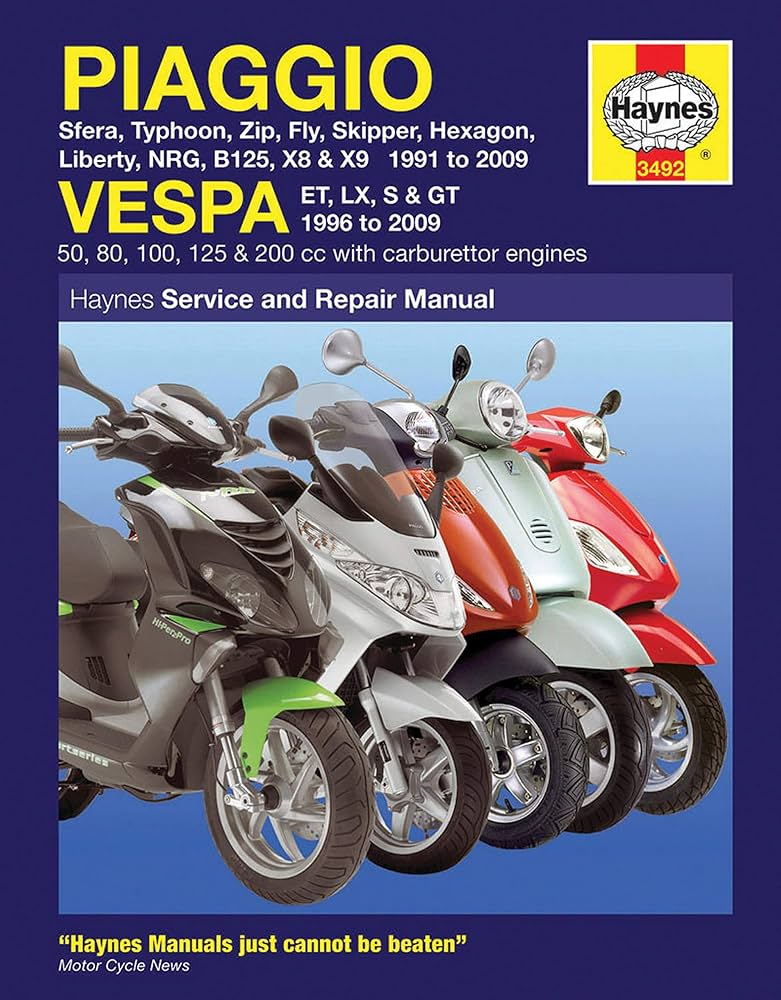 【サードストリート】vespa scooter Haynes Haynes Service & Repair Manual Piaggio Vespa: Sfera, Typhoon