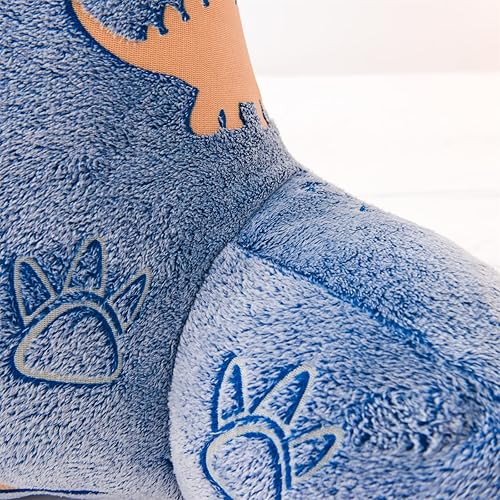 Vista 27 de Meeting Story Almohadas de lectura luminosas de dinosaurio verde oscuro brillante con brazos para la espalda, almohada para cama, almohada