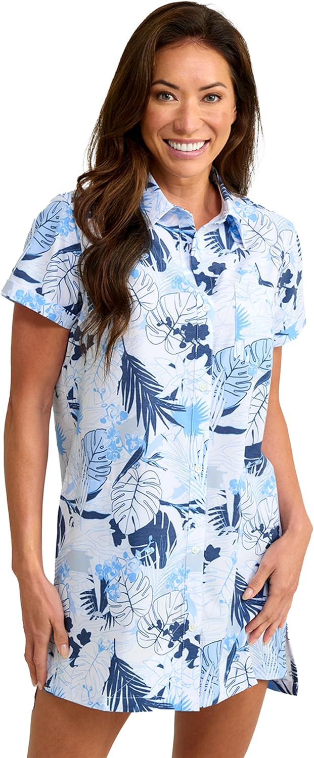 HUK womens Kona Cover-up Dress Lightweight, Quick-dry Beach Cover-up, for Swim, Pool, and Vacation Wear
