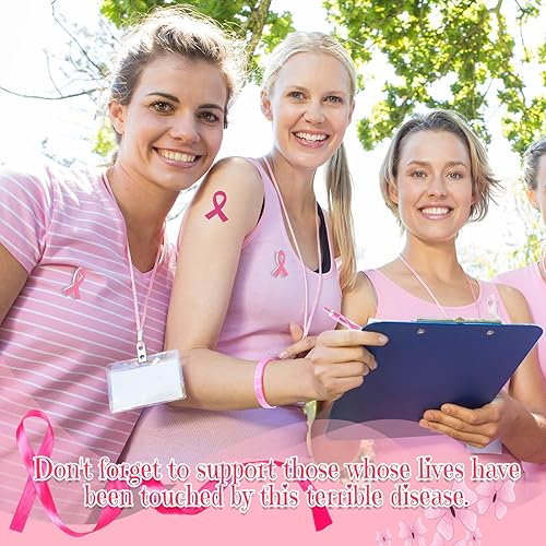 Miniatura 4 de Sherr 150 accesorios de concientización sobre el cáncer de mama, incluyen bolígrafos retráctiles de cinta rosa, bolígrafos de cáncer de mama,