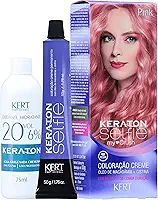 KERT Coloração Permanente Em Creme Para Cabelos Com Cistina E Óleo De Macadâmia Selfie My Crush 50G Keraton Pink/Rosa