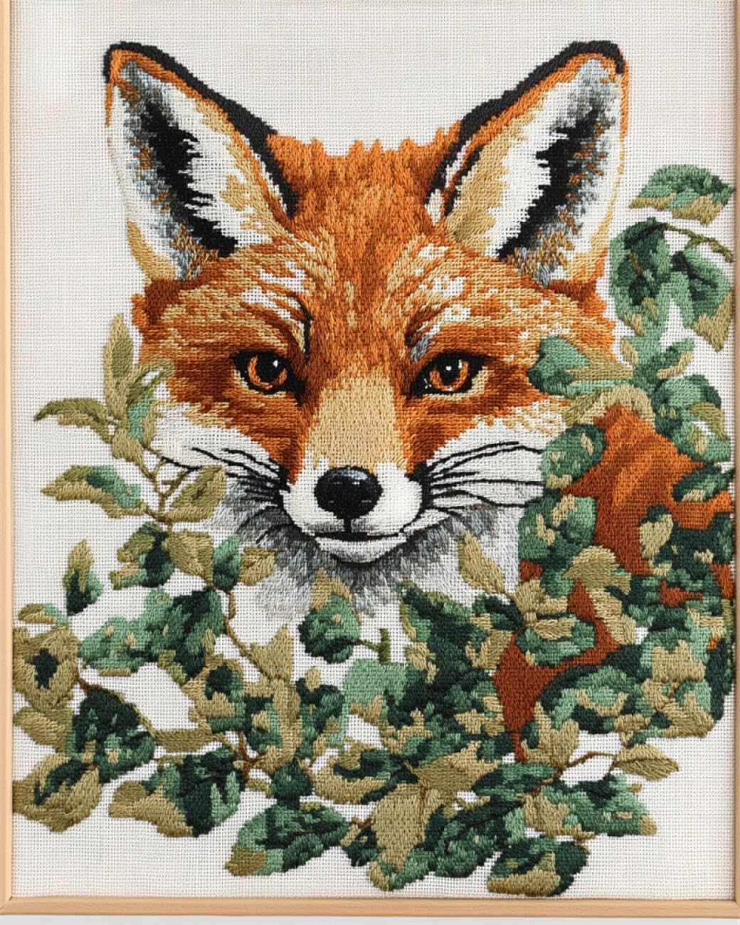 AxiangziK DIY Counted Cross Stitch Kits Cartoon Fox 11CT 80x100cm