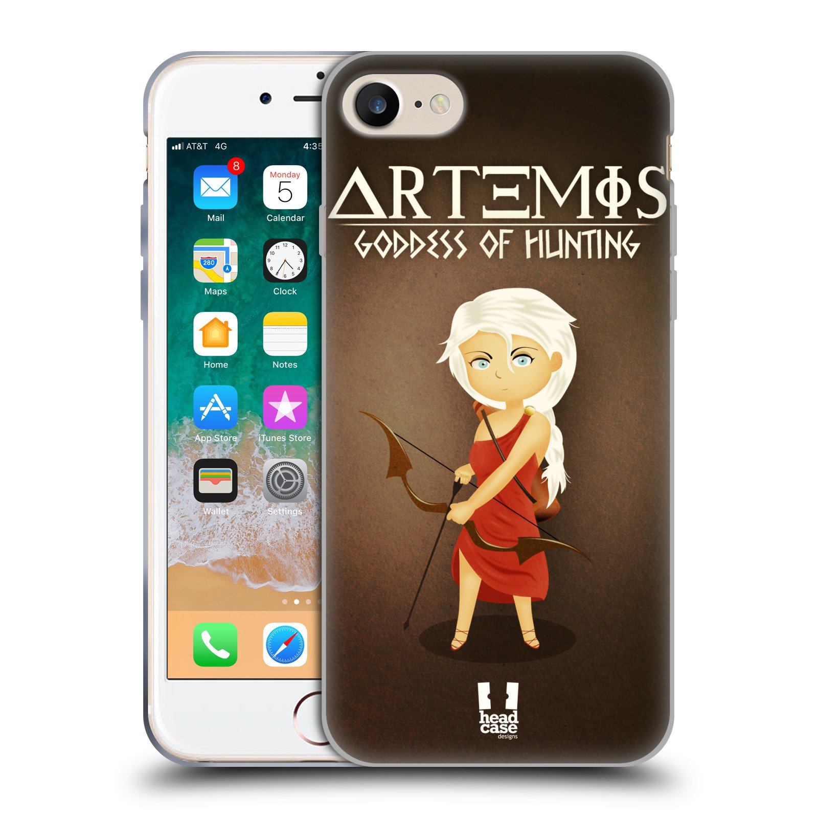 Coque Gel iPhone SE 2022 Artémis compatible MagSafe Head Case Designs - 7