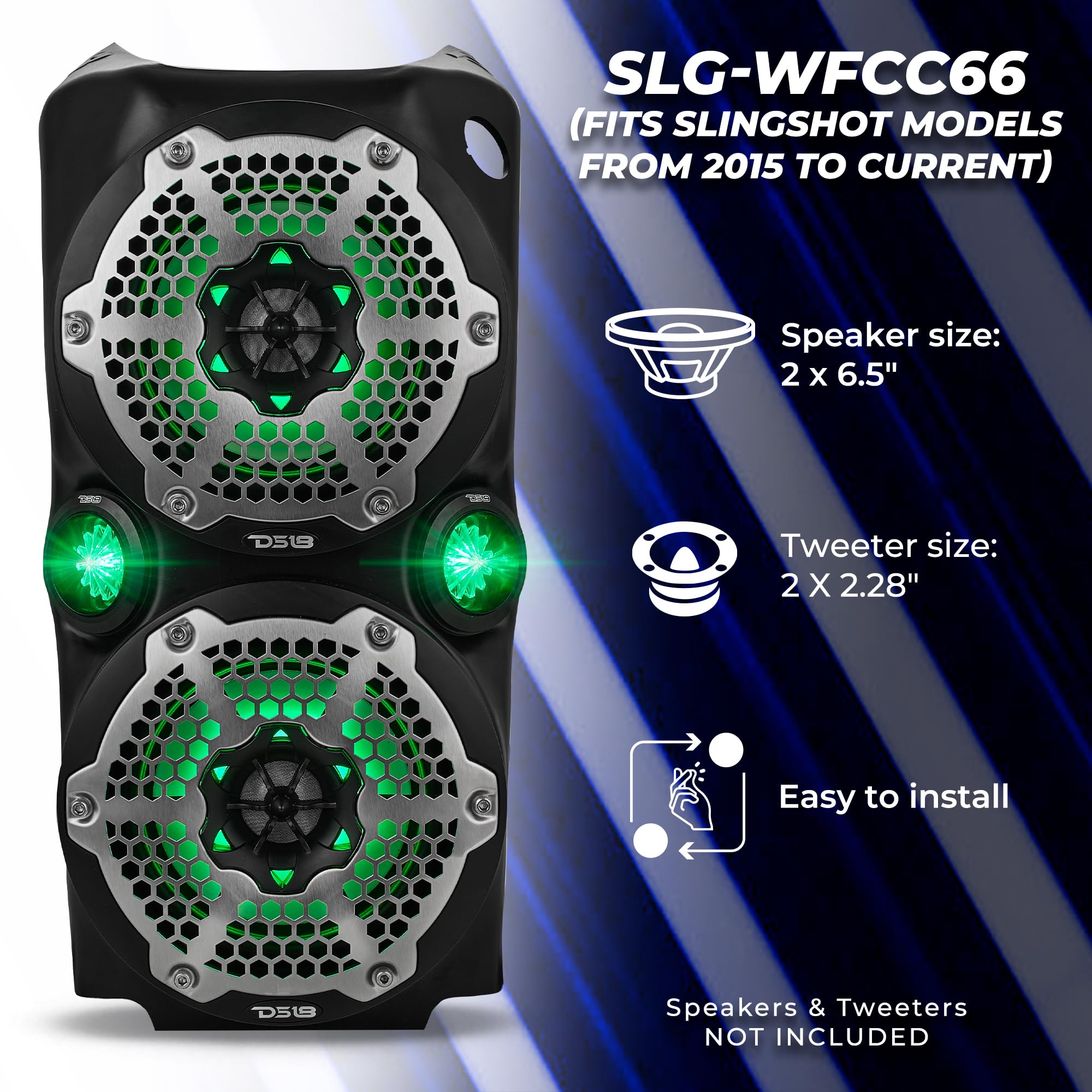②【仮想アース】SPACE LINK mini ◾️PPL正規品 Amazon.com: DS18 SLG-WFCC66 Polaris Slingshot Waterfall Center