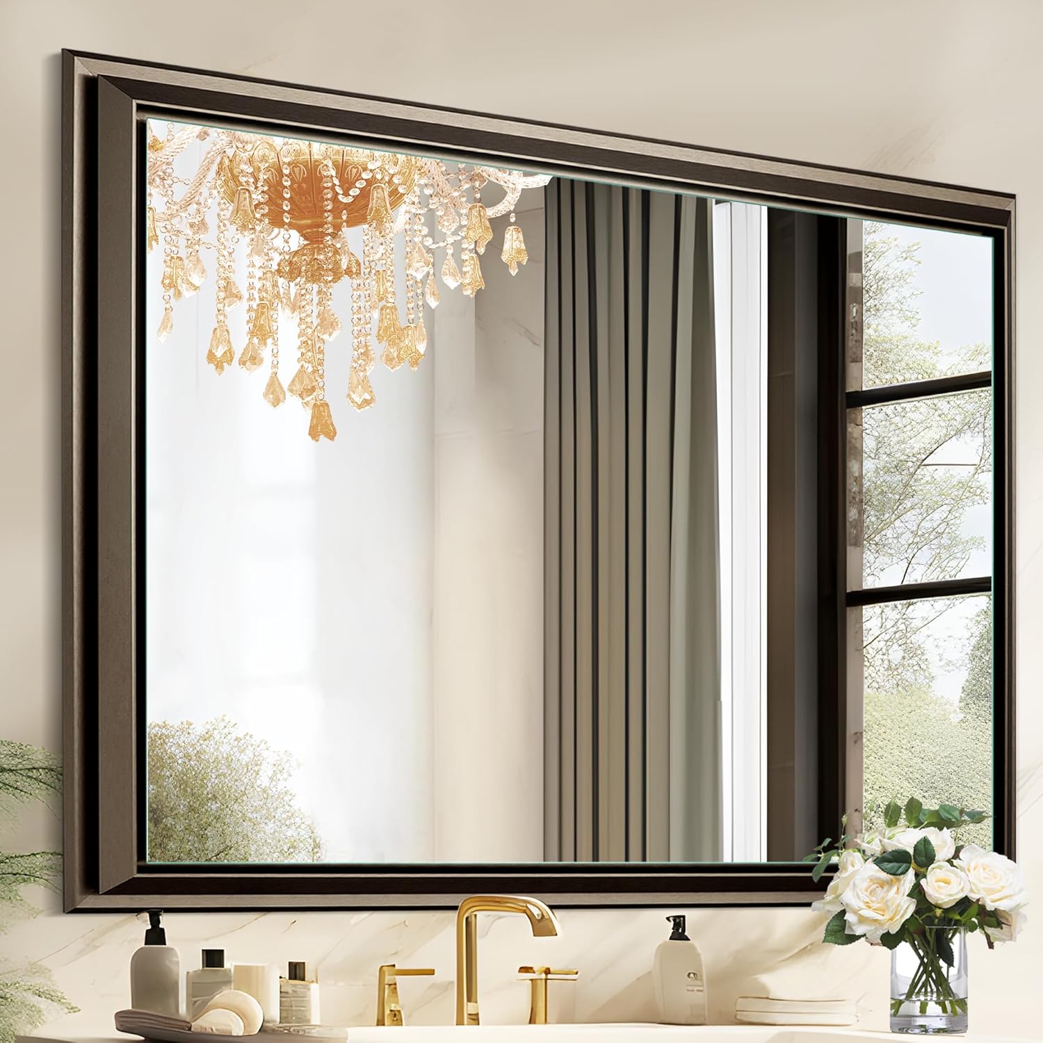 NeuType 40"x30" Mirrors for Wall Bathroom Mirrors for Over