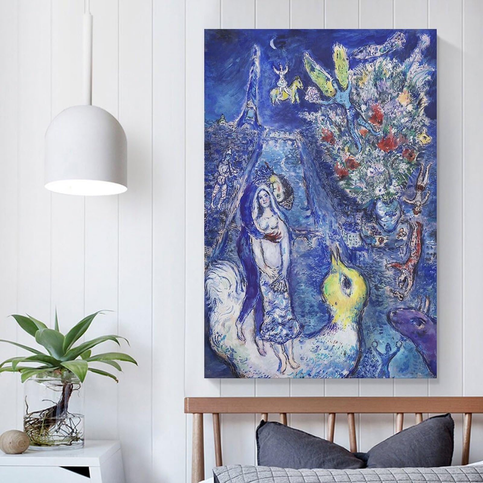 【額装済み】the Magic Flute/マルク シャガール/模写ポスター 出荷区分B】アートポスター マルク・シャガール 魔笛 Marc