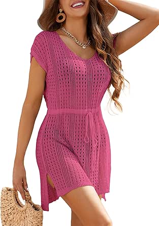 Beach Crochet Dress Bathing Suit Cover Ups Sexy Coverup For Swimwear