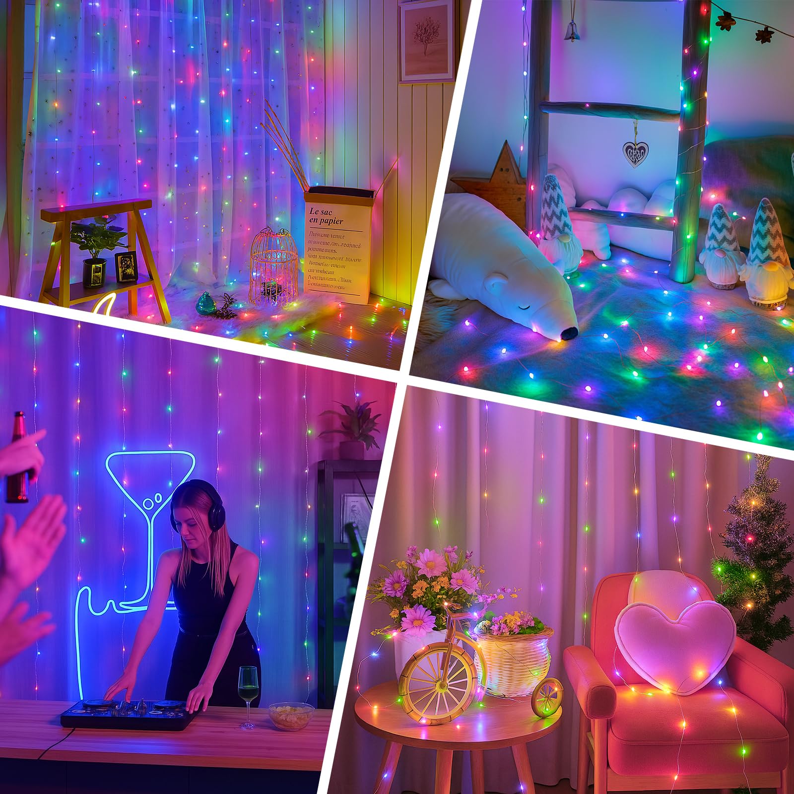 Wiederaufladbare Lippenstift-Lichterkette, batteriebetrieben, Mini-LED-Lichterkette für den Innenbereich, mit Timer für Weinrebe, Schlafzimmer, Weihnachten, Hochzeit, Tafelaufsatz, Dekoration