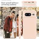YATWIN Silicone Back Case for Google Pixel 8, Soft-Touch Phone Back Cover for Google Pixel 8 - Link Pink gallery image