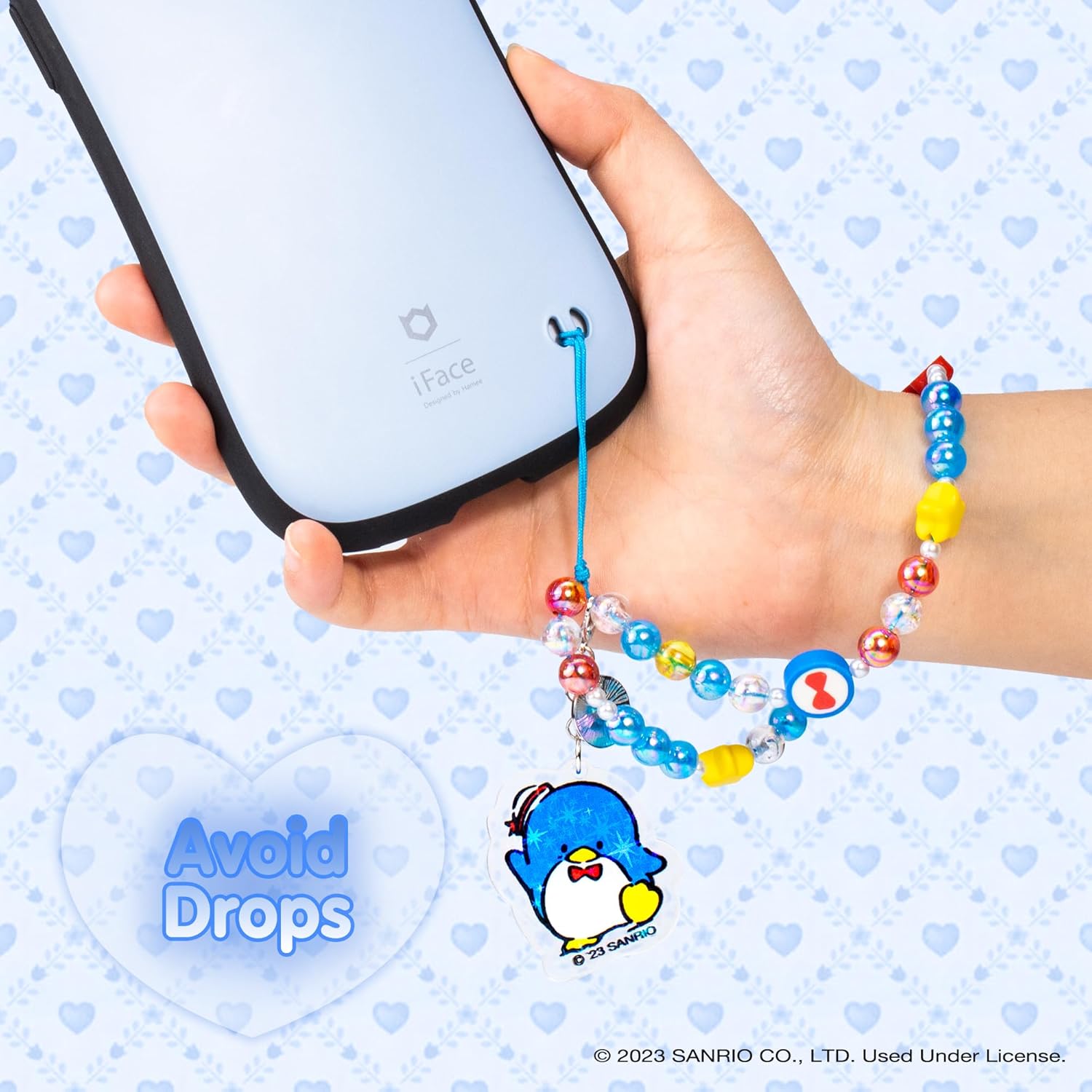 iFace First Class Galaxy S26 Ultra Protective Case - Coral Blue + Tuxedosam Beaded Strap