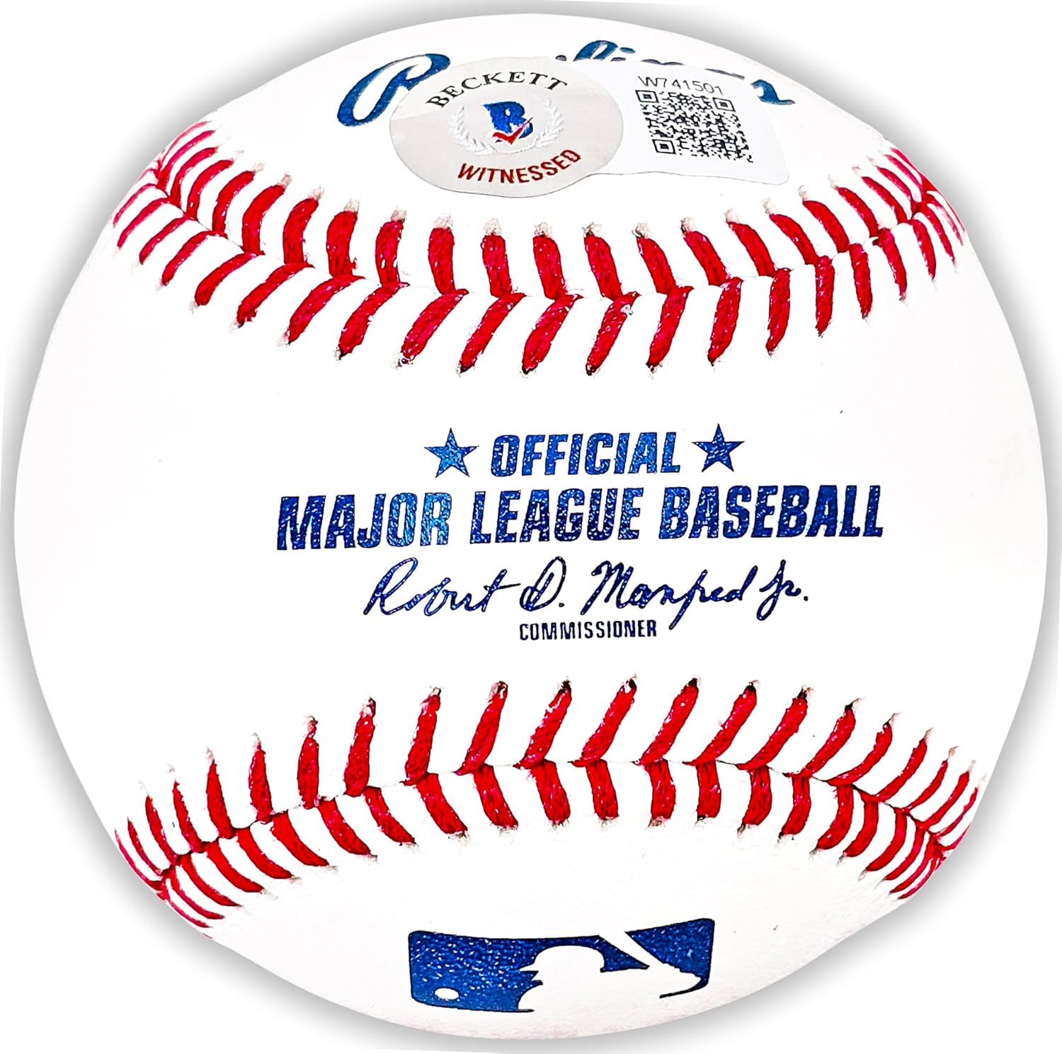 Vladimir Guerrero Sr. Autographed Official M.L.B Baseball "HOF 18" Beckett BAS Witness Stock #220530