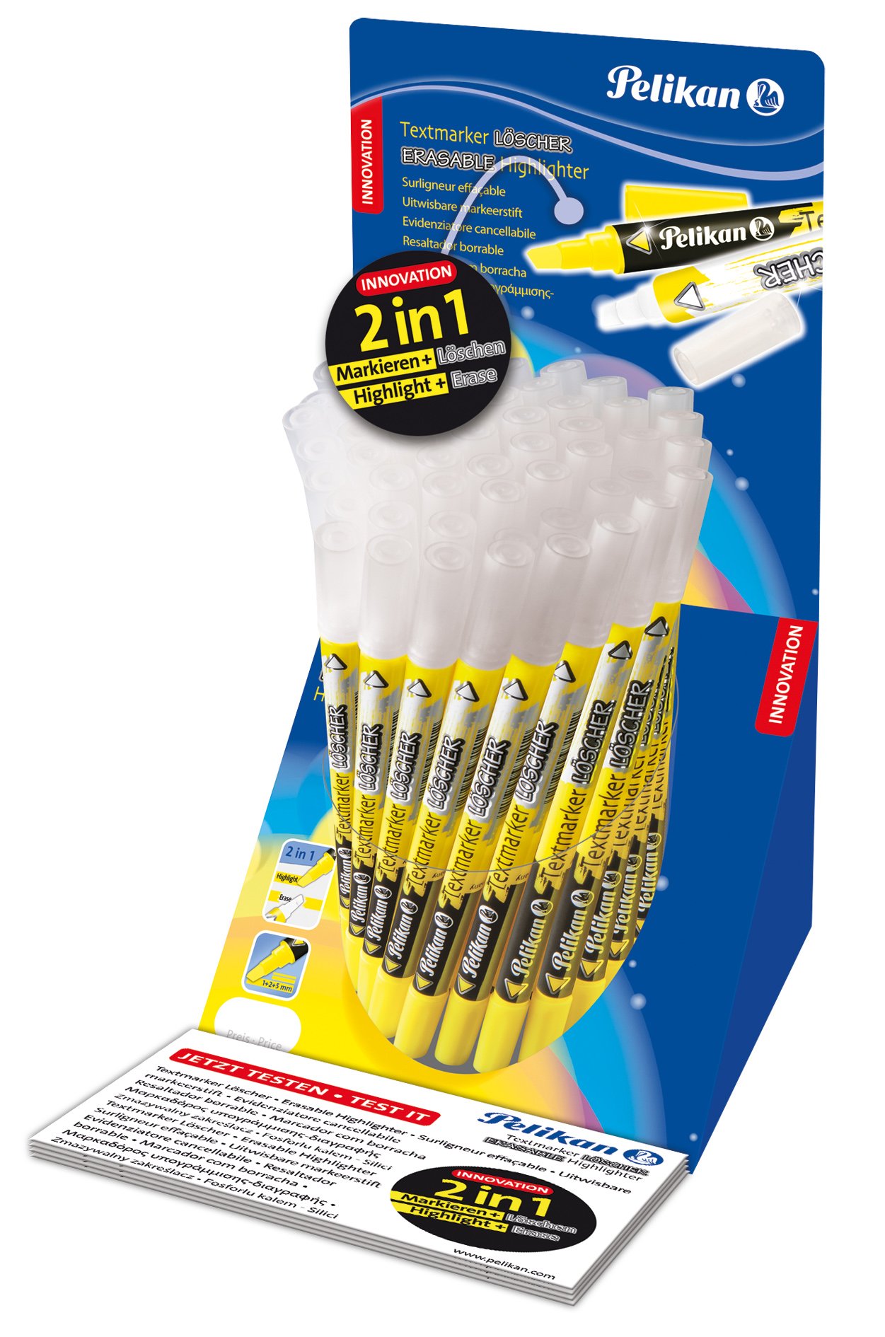 Pelikan 931410 - Pack de 50 subrayadores, Amarillo