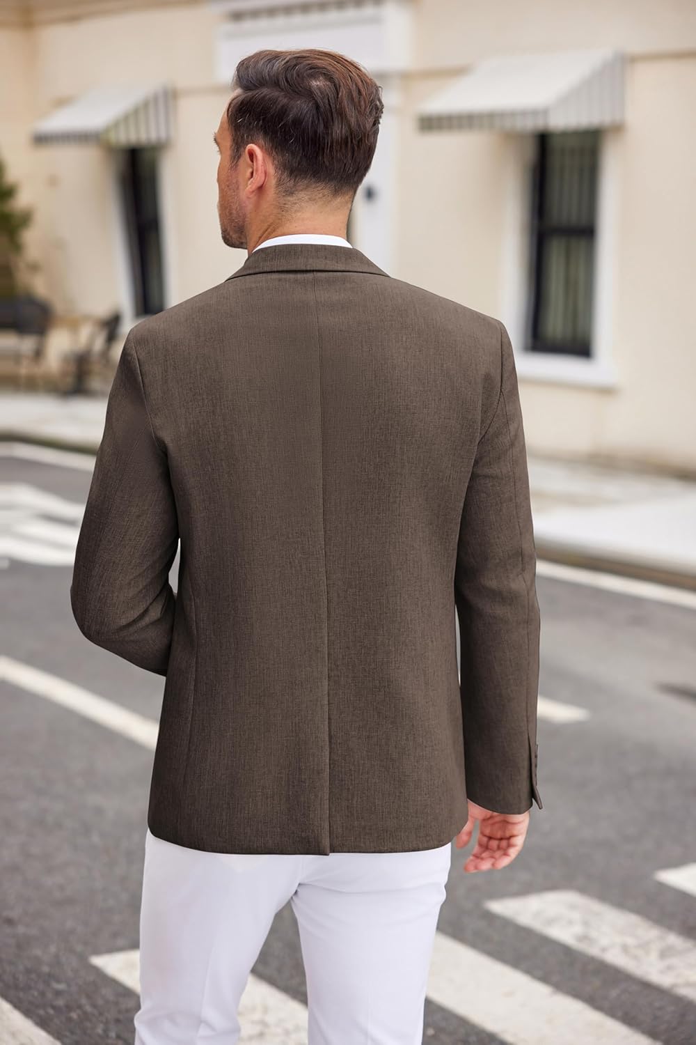 COOFANDY Men's Casual Blazer Two Button Sport Coats Lightweight Printed Lining Suit Jacket - Image 5