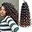 YXCHERISHAIR 8 Packs Curly Crochet Hair GoGo Curl Crochet hair for Women Deep Wave Braiding hair,Synthetic Bohemian Crochet Braid Water Wave Crochett hair Extensions(1B/4/30, 14inch)