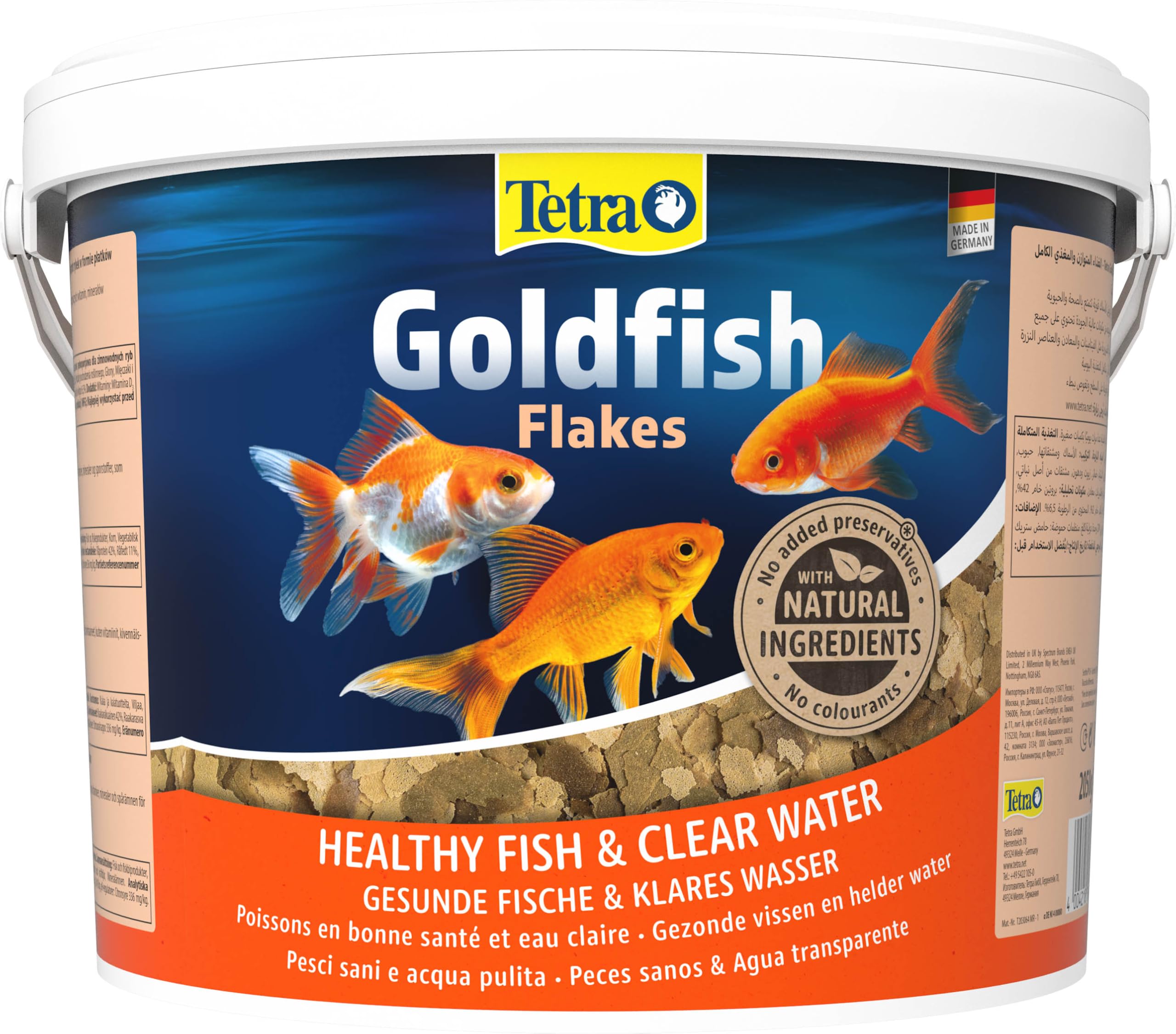 Tetra Goldfish Flakes 10L comida peces dorados carpas escamas