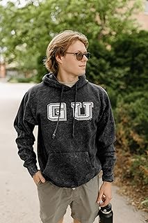 Blue 84 NCAA Officially Licensed Mineral Wash Hooded Sweatshirt Prominent Vintage 