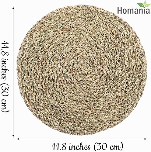 Miniatura 2 de Homania Juego de 10 manteles individuales bohemios, juego de 10 manteles individuales tejidos, juego de 10 manteles individuales de corcho, manteles