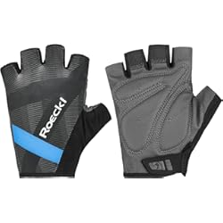 Guantes Ciclismo Roeckl Busano 2023 - Guantes Cortos para Bicicleta, Color Negro y Azul