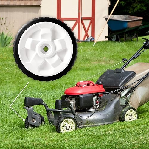Miniatura 7 de Ruedas de repuesto 115-4695 compatibles con cortacésped Toro  Rueda de tracción trasera de 8 pulgadas, engranaje de plástico compatible con
