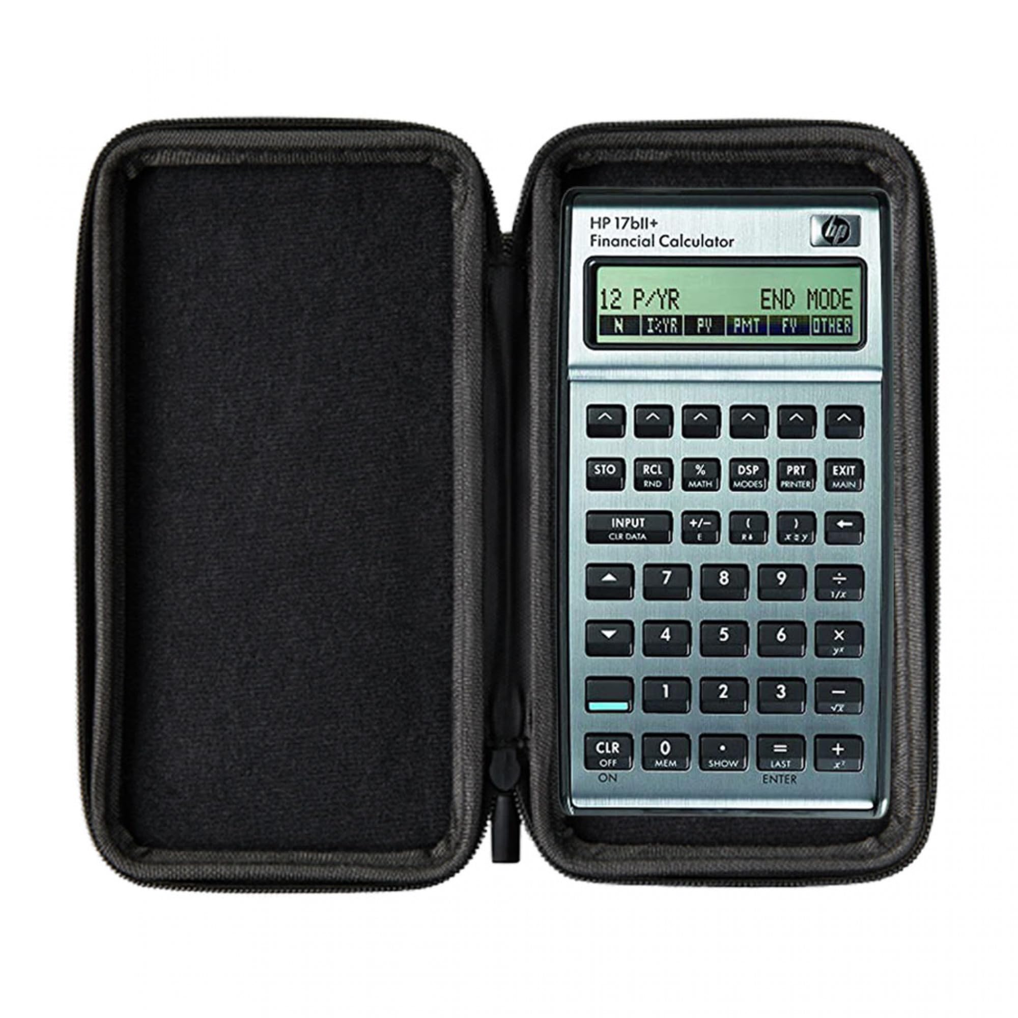 HP 17bll+ con Funda Protectora WYNGS Gris Oscuro - Calculadora Financiera - Paquete Básico