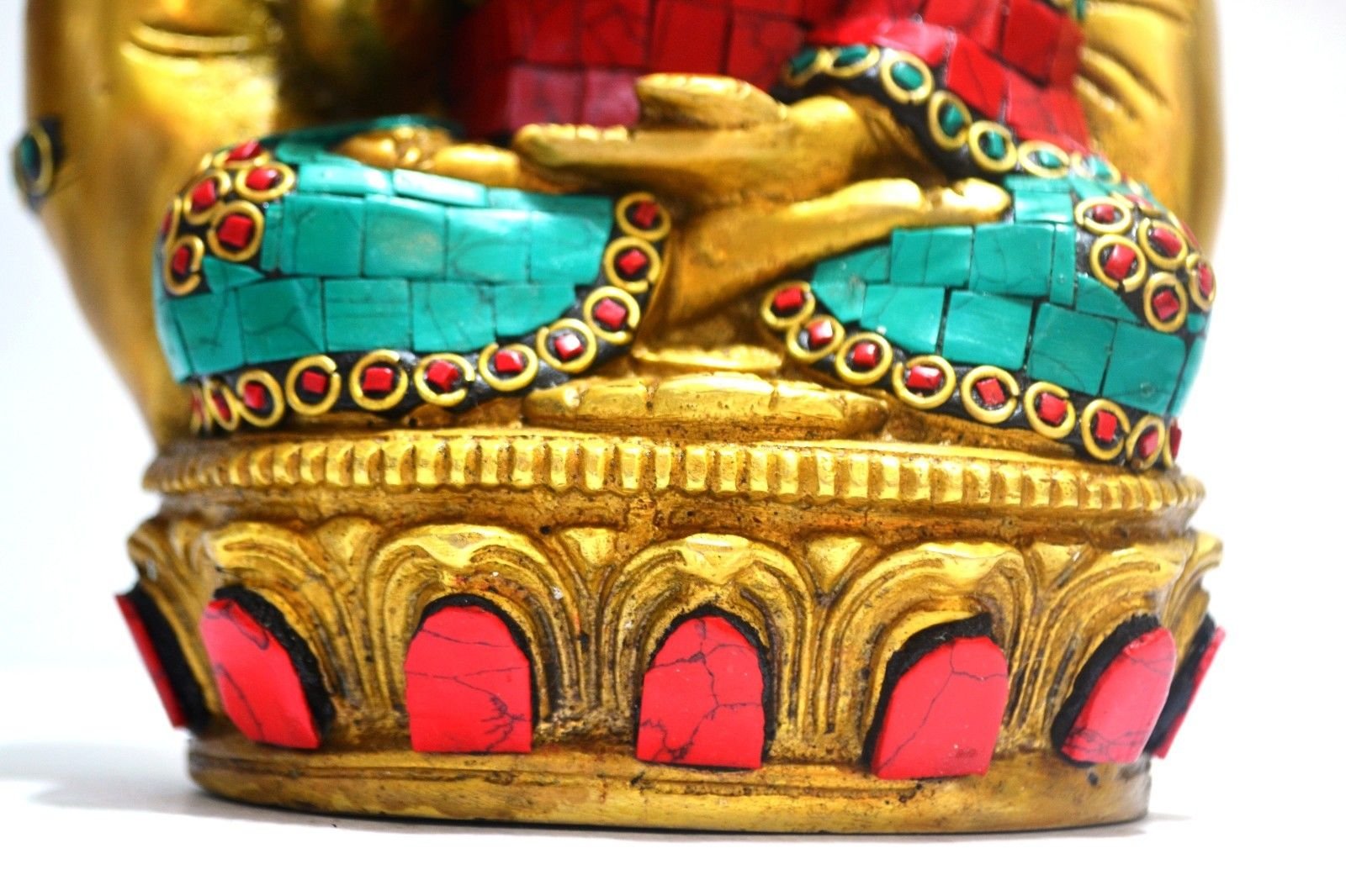 Amazon.co.jp: Exotic India 9インチ 美しいクアン陰の真鍮像 仏陀の像