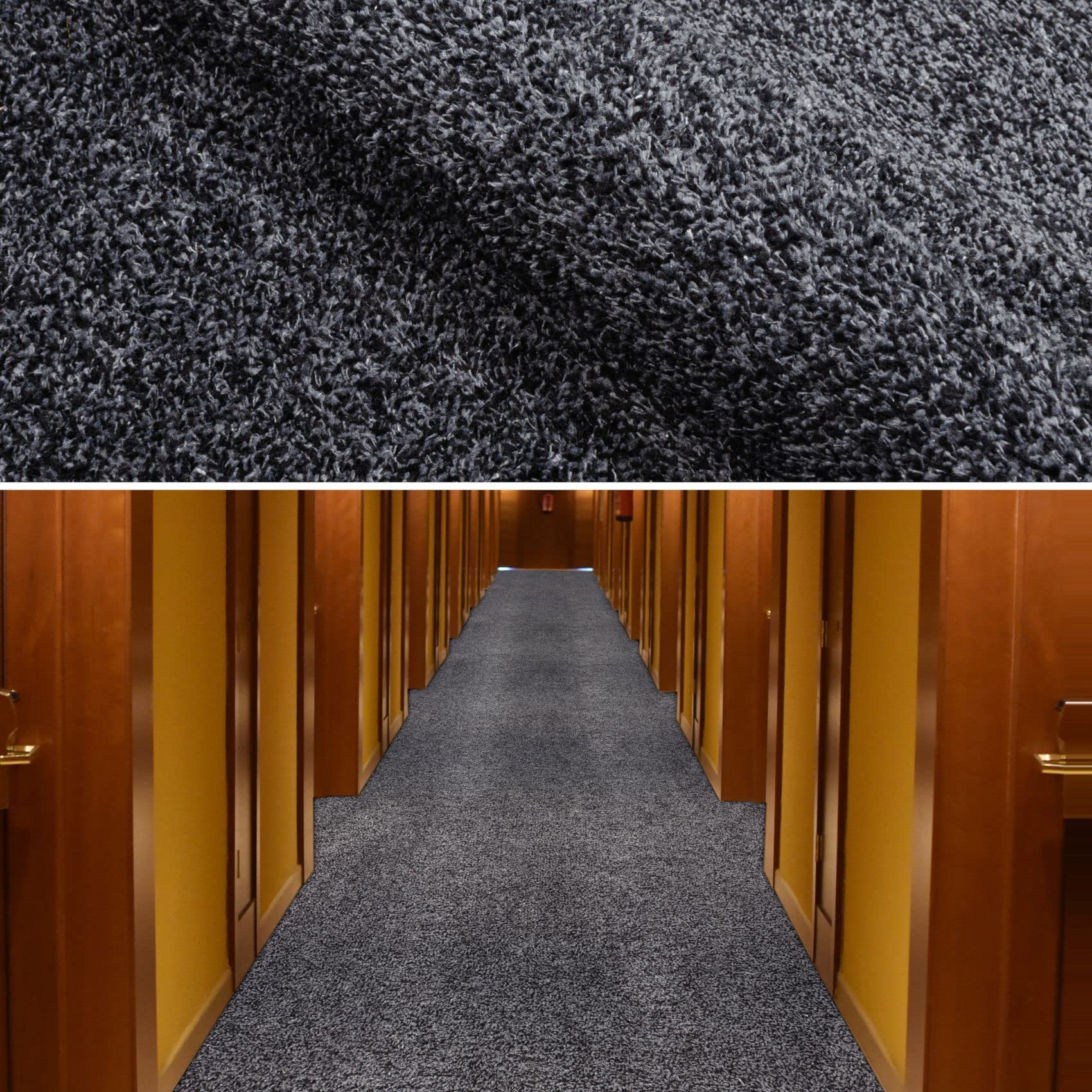 ANRO Tapis attrape-saleté - Tapis de couloir - Anthracite - 300 x 100 cm