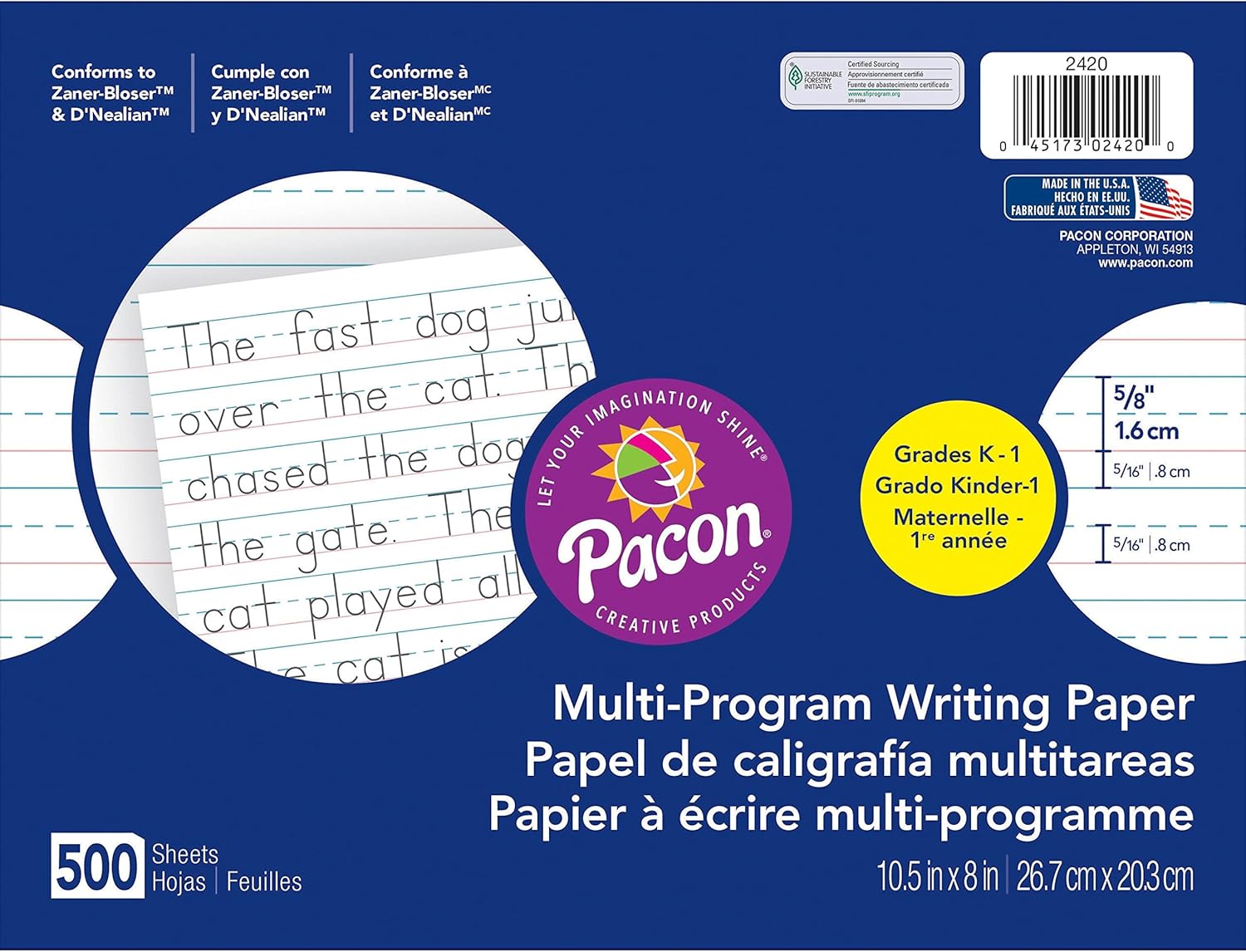Pacon Multi-Program Handwriting Paper, 500 Sheets, Guyana | Ubuy
