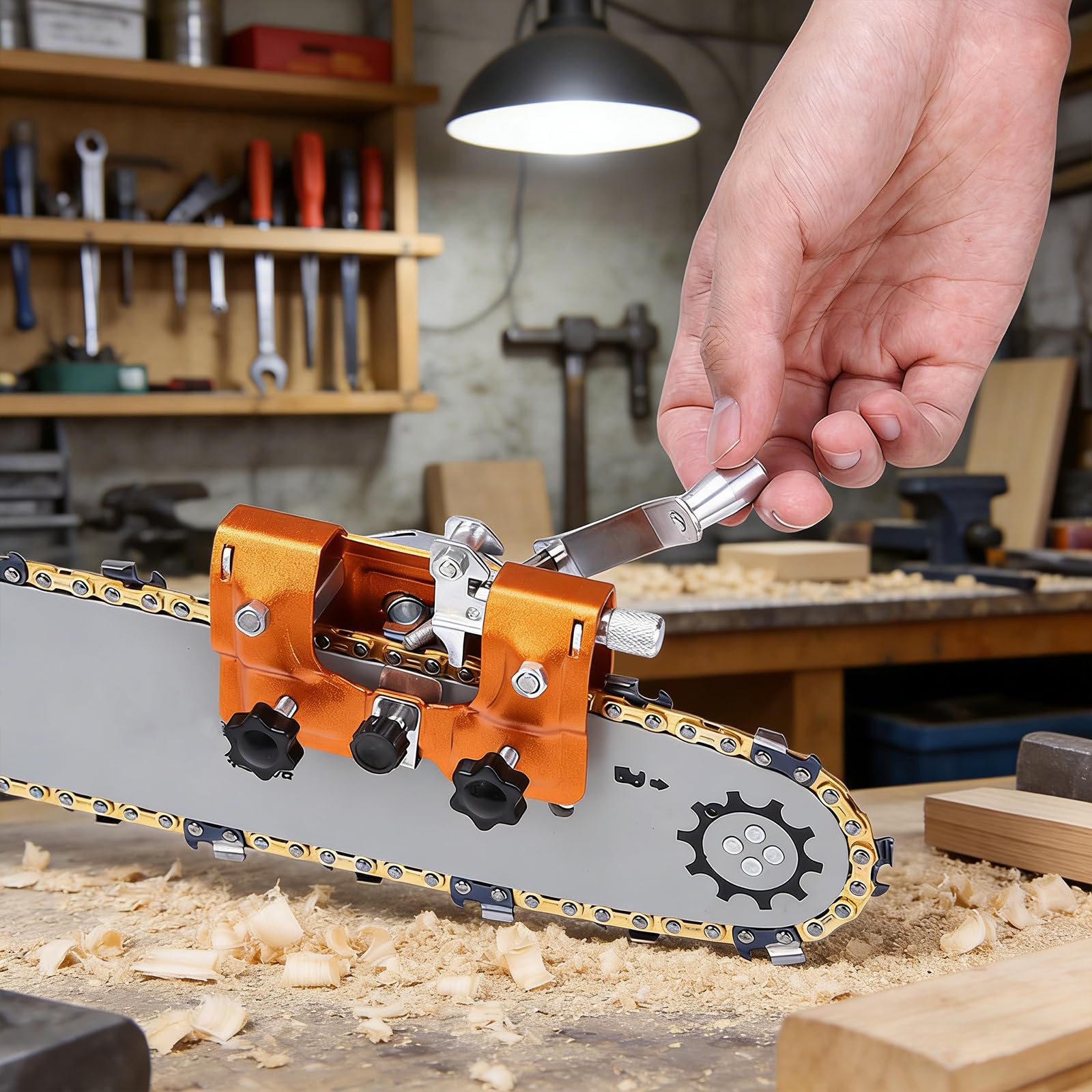希少✨ハンドメイド✨SCHURR　PROFI　電鍵　ULTRA　CHAMPIMN Amazon.com : Klampero Chain Sharpener, Chainsaw Sharpener