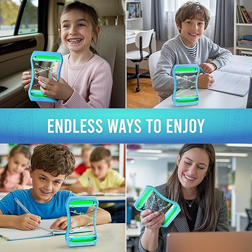 Miniatura 8 de BUNMO Rellenos de calcetines para niños, juguetes sensoriales de burbujas de movimiento líquido, temporizador de líquido, rellenos de calcetines