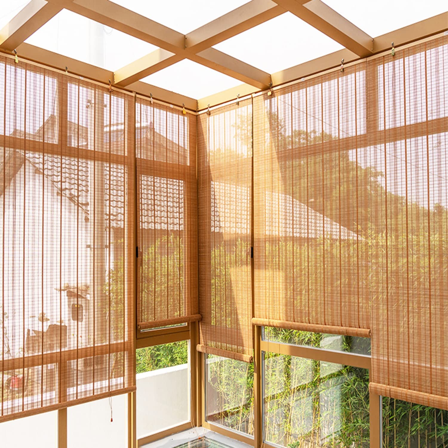 Rolgordijn Bamboe, Natuurlijk Bamboe Vouwgordijnen, 40% Verduistering Venster Jaloezieën, 55-130cm Breed, Met Accessoires, for Balkon Kantoor Decor (Color : Bamboo, Size : 120x160cm Rolgordijn Bamboe, Natuurlijk Bamboe Vouwgordijnen, 40% Verduistering Venster Jaloezieën, 55-130cm Breed, Met Accessoires, for Balkon Kantoor Decor (Color : Bamboo, Size : 120x160cm