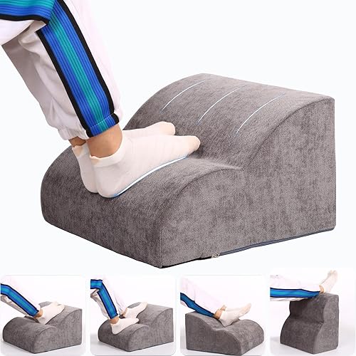 Miniatura 13 de Reposapiés para debajo del escritorio en el trabajo. Taburete de tres niveles multifuncional, con reposapiés lavable. para debajo del escritorio,