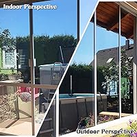 Vista 7 de Niviy Película unidireccional para ventana, privacidad diurna, efecto espejo, tinte reflectante para ventana para el hogar, autoadhesiva, bloqueo