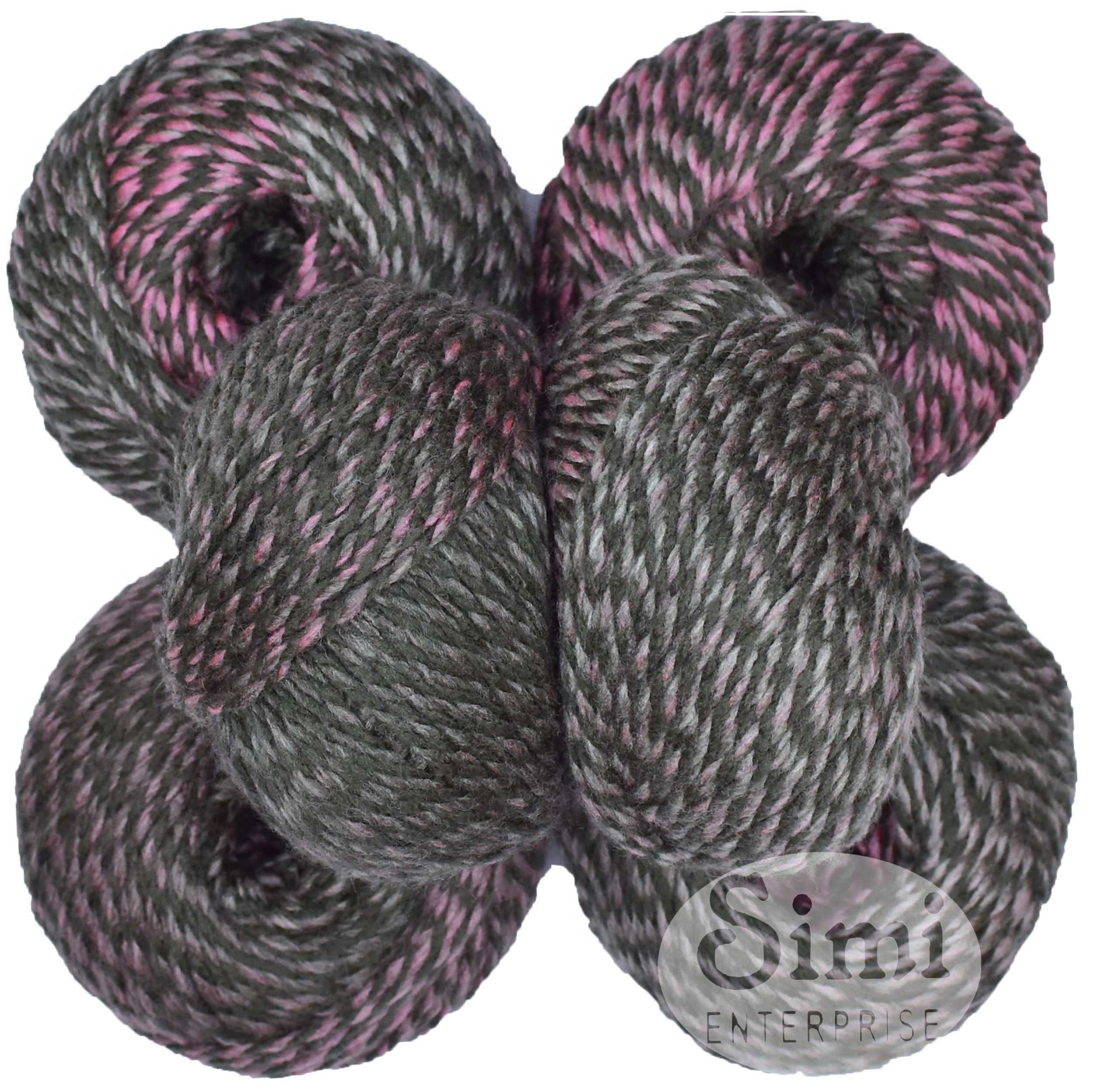 GANGA Zinea Tanzan Mix 400 GMS Wool Thick Hank Hand Knitting Wool/Art Craft Soft Fingering Crochet Hook Yarn, Needle Knitting Yarn Thread Dyed-GArt-AJIA