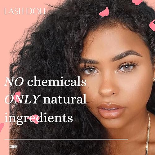 Miniatura 6 de PeachyandMore - Suero de pestañas para el crecimiento de pestañas hecho con ingredientes naturales y ácido hialurónico biotina colágeno