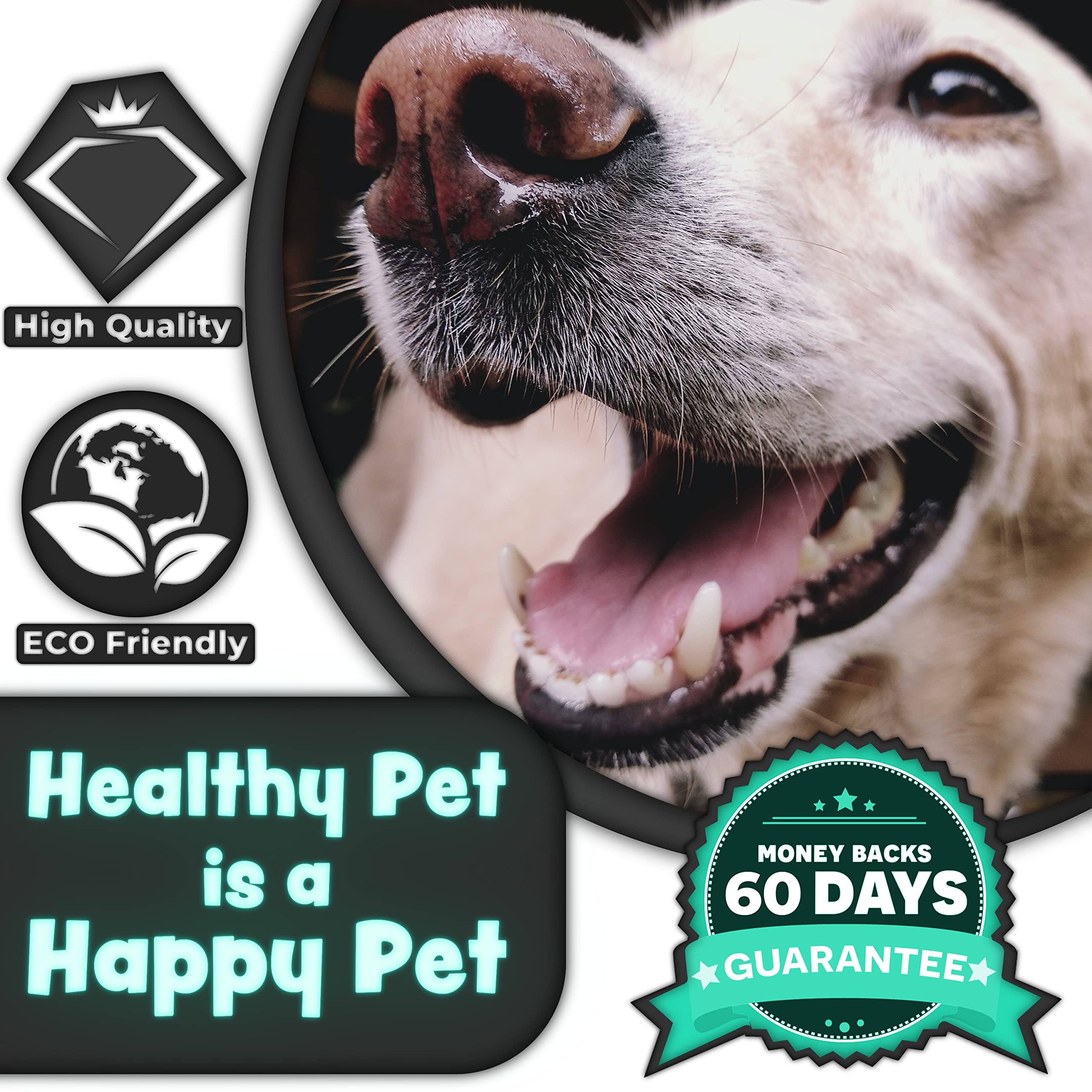 H&H Pets Cepillo de dientes para perros con diseño de doble cabeza para perros pequeños y grandes, paquete de 4 u 8 unidades