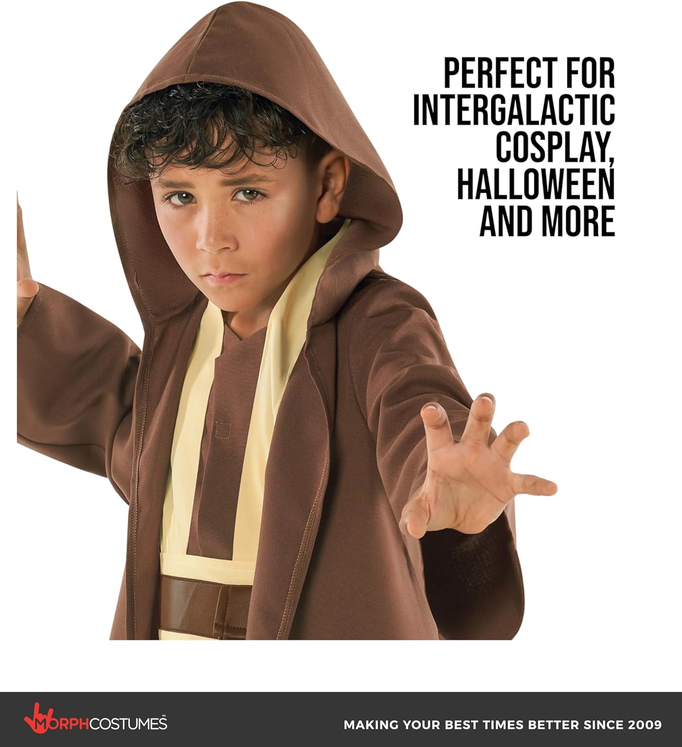 Morph Fantasy Hooded Robe And Sabre - Star Costume Boys - Halloween Costumes For Boys - Space Cosplay For Kids Halloween
