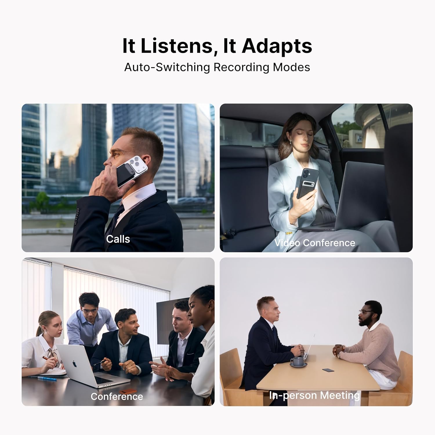 Comulytic Note Pro AI Voice Recorder, Unlimited Transcribe & Summarize, One Tap Recording Device with AI Note Taking, Support 113 Languages, 64GB, Audio Recorder for Calls, Meetings, Lectures, Black - Image 4