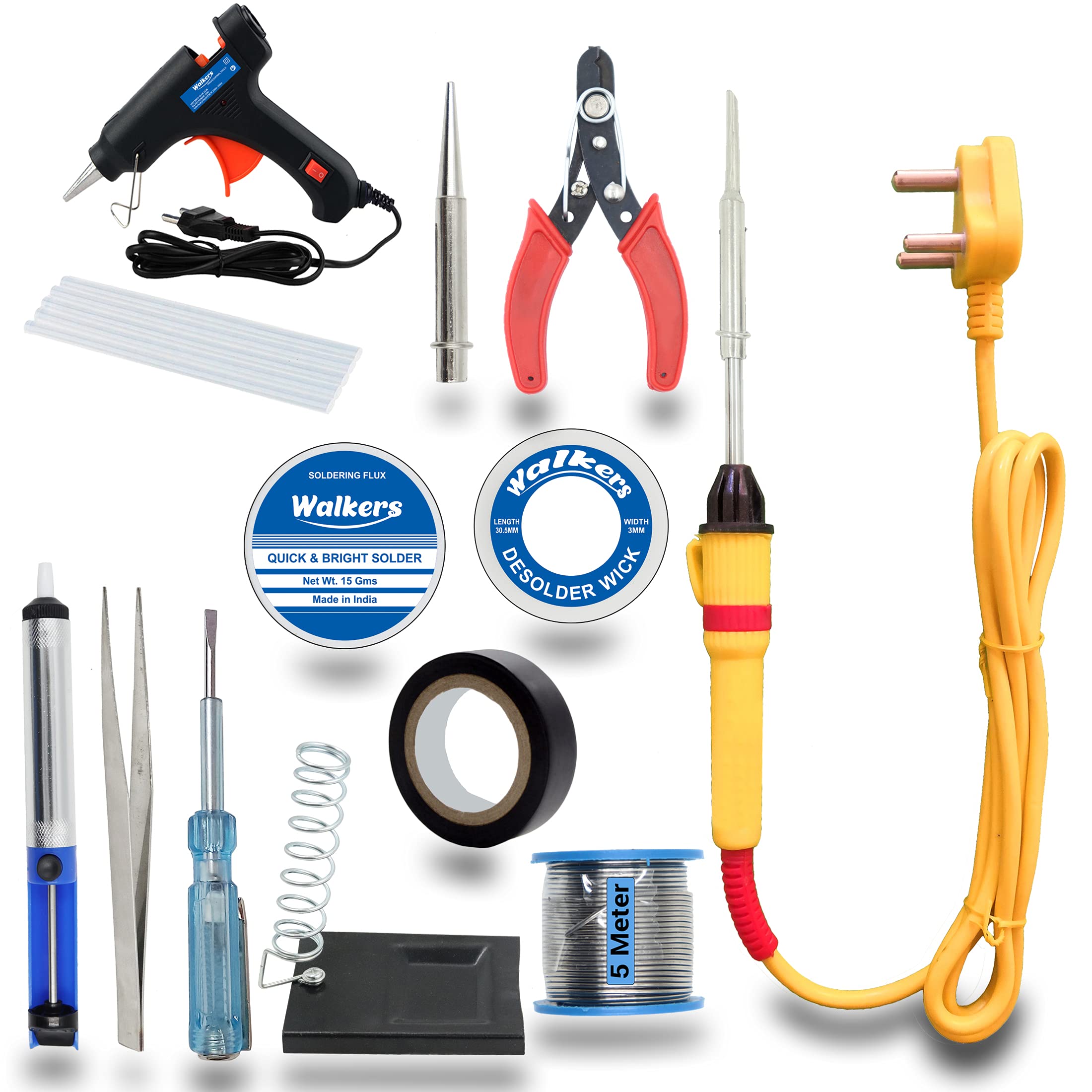 Walkers Electronic 13in1 Glue Gun Combo Kit Set with Soldering Iron Standard Temperature Corded Glue Gun (7 mm) (B09GMCLYKZ) Amazon Price History, Amazon Price Tracker