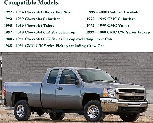 Miniatura 4 de Oyviny Arnés de cableado de remolque personalizado de 4 vías 55315 para Chevy y GMC C/K Pickup 1988-2000 + adaptador