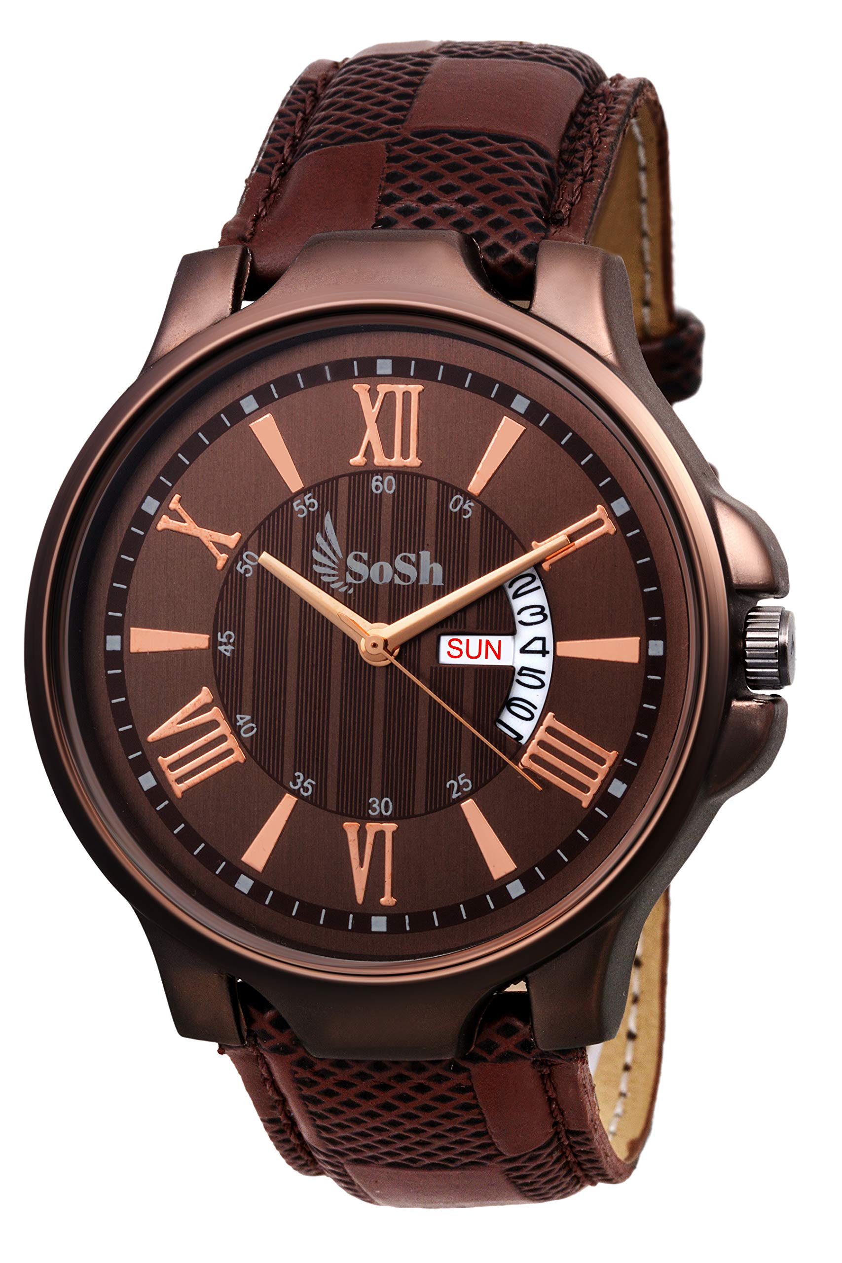 SoSh Analogue Brown Dial Men and Boy Day Date Display Watch-SBDDP (B07G68Q1W9) Amazon Price History, Amazon Price Tracker