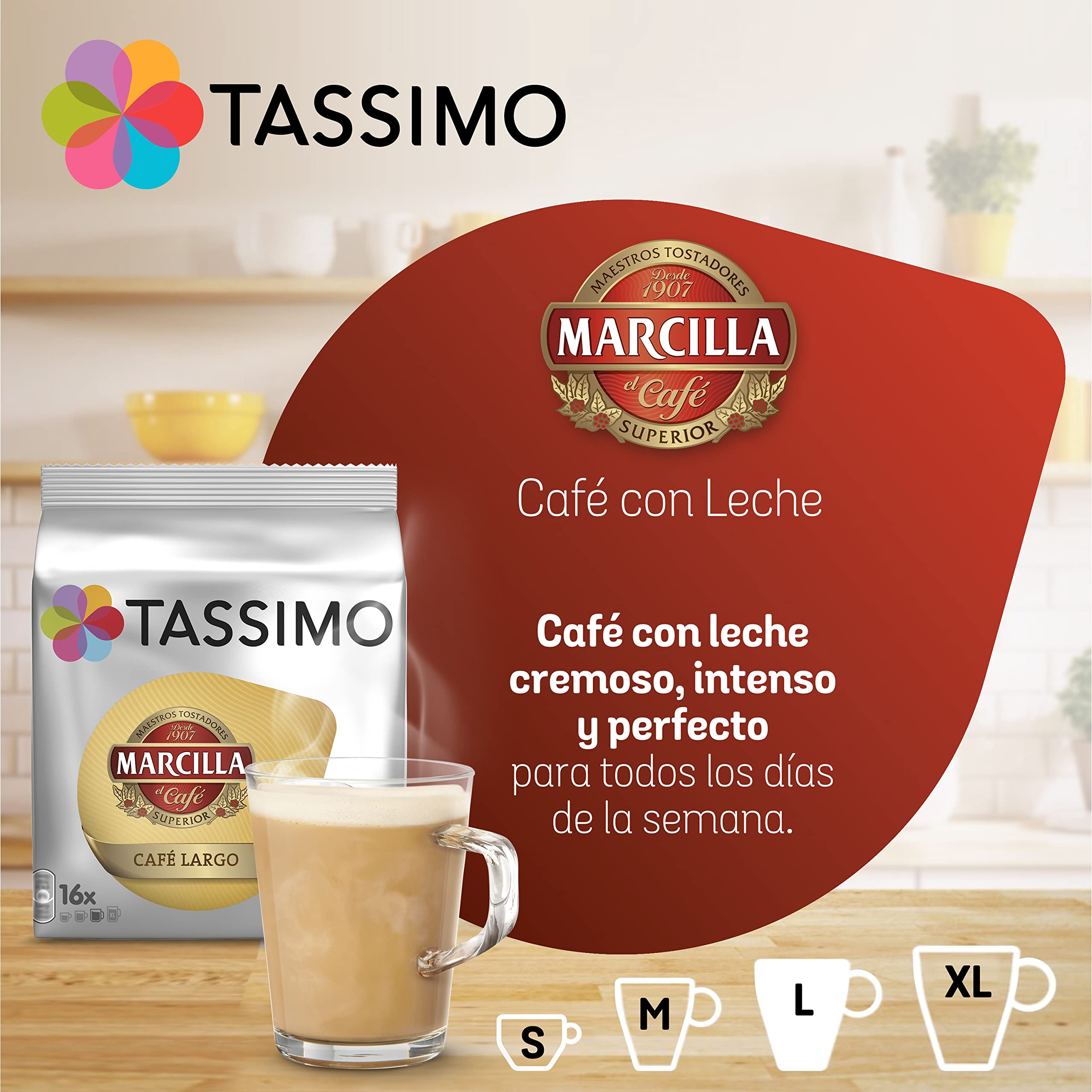 Capsula Caffè Riutilizzabile: Filtro Permanente Per Macchina Tassimo (Arancione, 180ml)