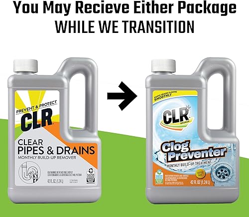 Miniatura 2 de CLR Clear Pipes  Drains - Removedor y limpiador de obstrucciones para ducha fregadero inodoro eliminación de basura botella de 42 onzas