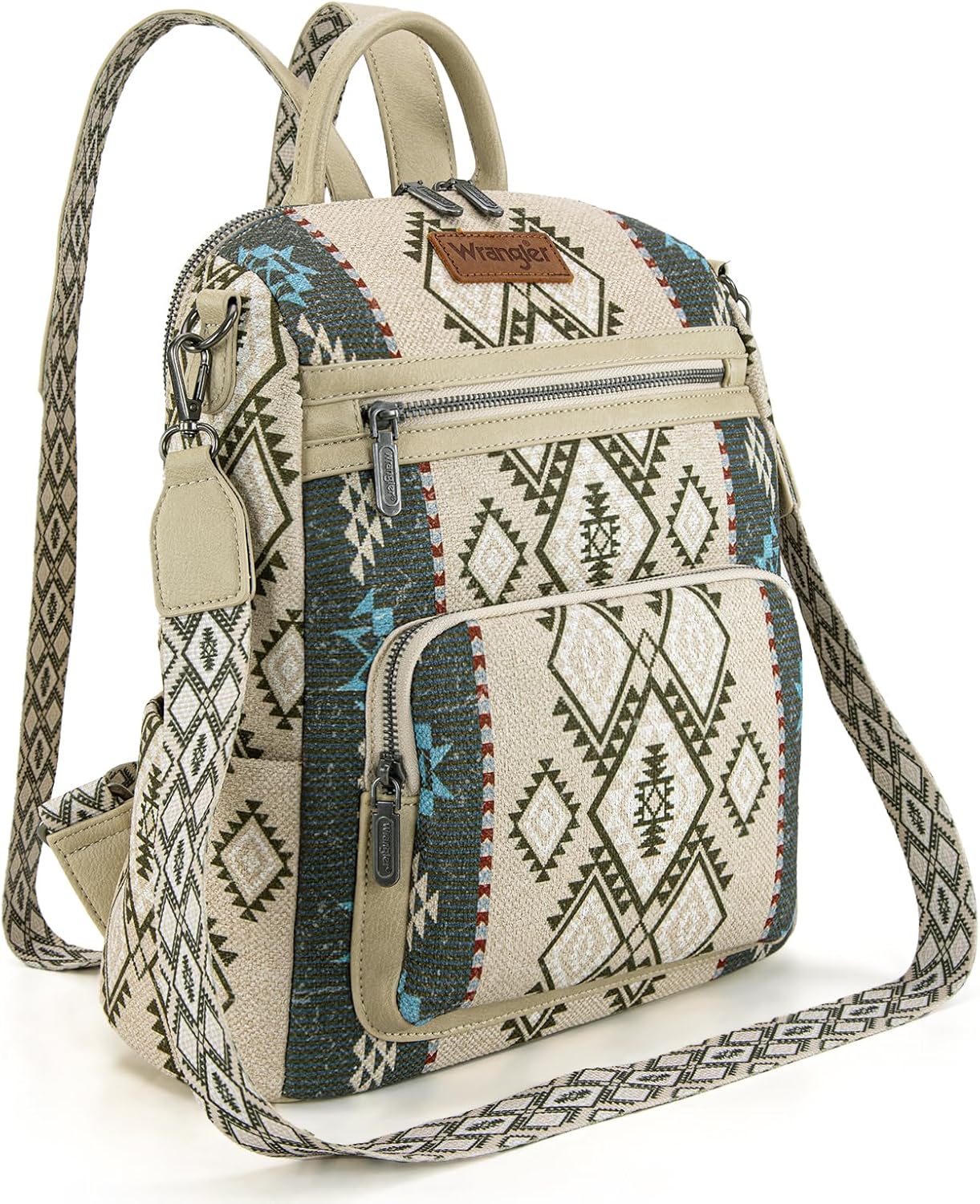 Montana West Wrangler Convertible Backpack Purse for Women Western Aztec Backpack Travel Bags WG213-9110TN