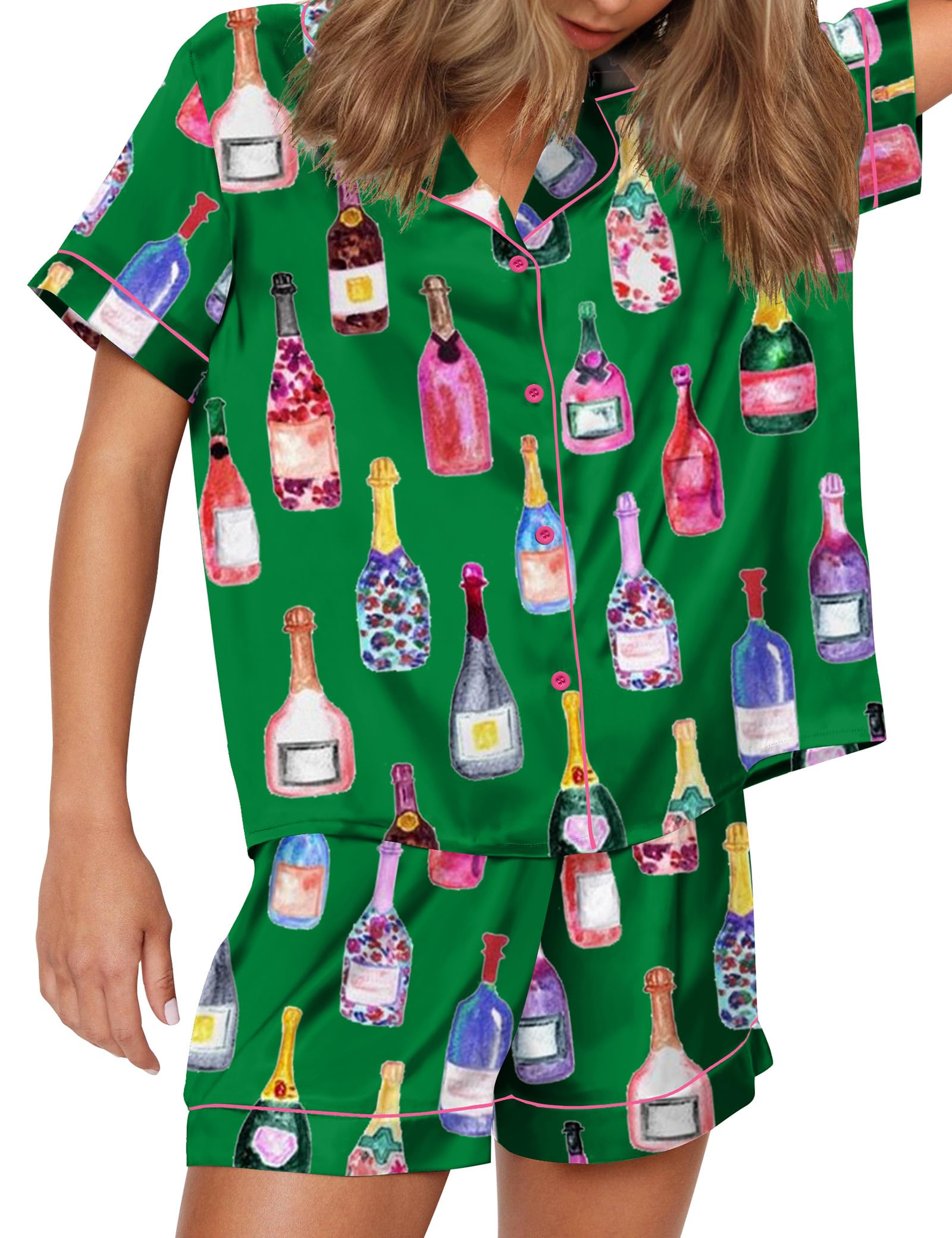 SHESHOW Satin Pajamas for Women Set